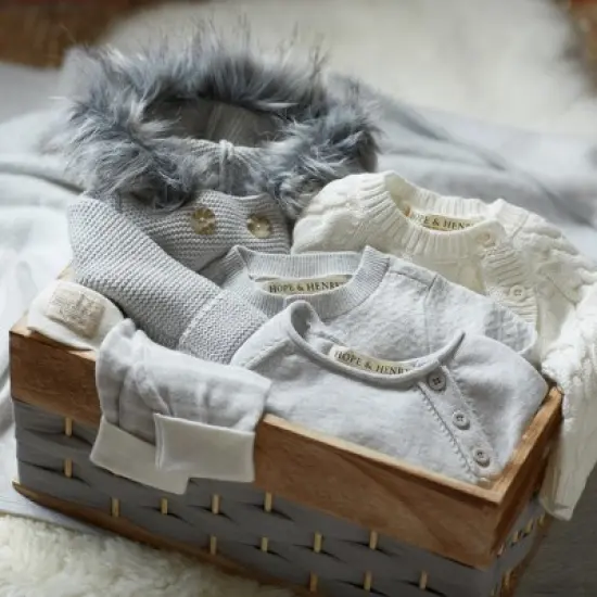Hope & Henry Baby Faux Fur Hooded Sweater image {3}