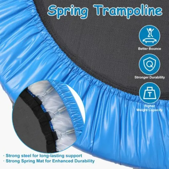 SUGIFT 36" Kids Trampoline Rebounder with Full Covered Handrail and Pad Indoor Outdoor image {6}