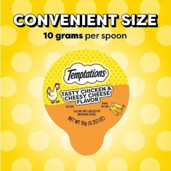 Temptations All Ages Cat Treats with Cheese and Chicken Flavor - 1.41oz/4ct image {3}