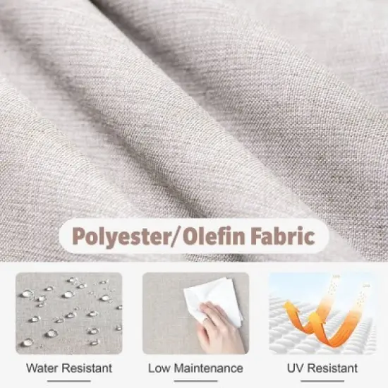 Tenaya 10pc Wicker Outdoor Patio Furniture Set Conversation Sofa with a Metal Fire Pit, Swivel Chairs and Cushions image {10}