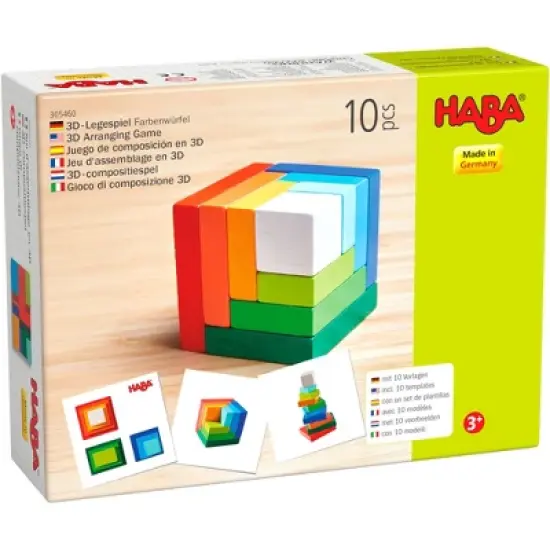 HABA Rainbow Cube - 3D Arranging Game (Made in Germany) image {10}