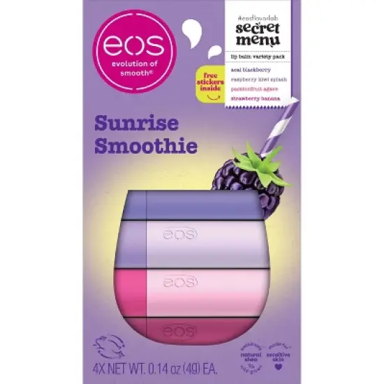 eos Limited Edition Lip Balm Variety Pack - Sunrise Smoothie - 0.56oz/4pk image {7}