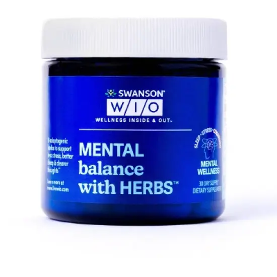 Swanson W/I/O MENTAL balance with HERBS - 30 count image {5}