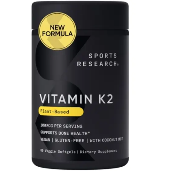 Sports Research Vitamin K2, Plant-Based, 100 mcg, 60 Veggie Softgels image {5}