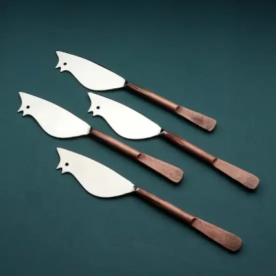 Inox Artisans Celia Ratoncito Cheese Spreader/Knife 4 Pc. Set image {1}