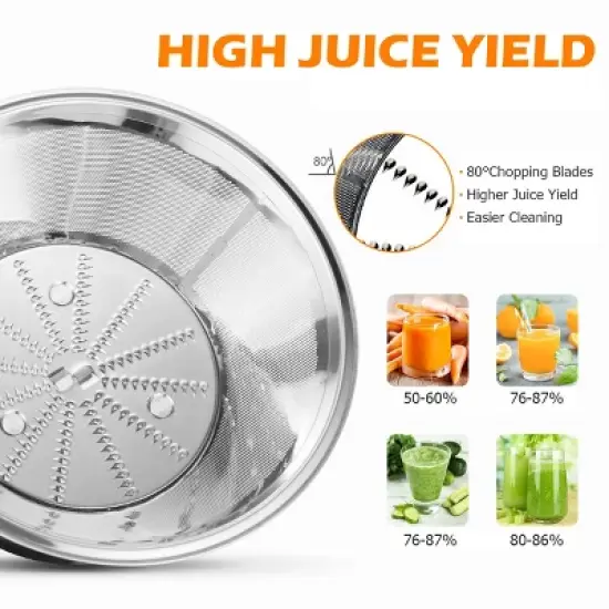 Costway Juicer Machine Juicer Extractor Dual Speed w/ 2.5'' Feed Chute image {6}