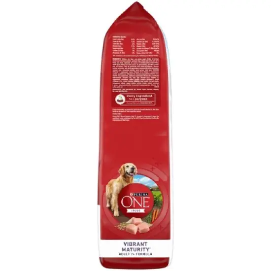 Purina ONE SmartBlend Vibrant Maturity Natural Chicken Flavor Dry Dog Food for 7+ Senior Dogs image {6}