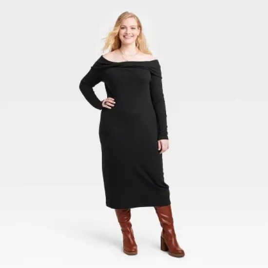 Women's Long Sleeve Midi Bodycon Dress - Universal Thread&trade; image {3}