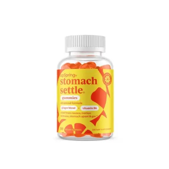UpSpring Stomach Settle Nausea Relief Gummies - Lemon Ginger - 50ct image {10}