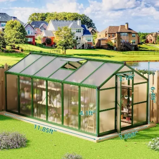 GustoWave  Large Walk-In Outdoor Greenhouse Ideal For Winter Gardening In Backyard, Patio, And Lawn image {2}