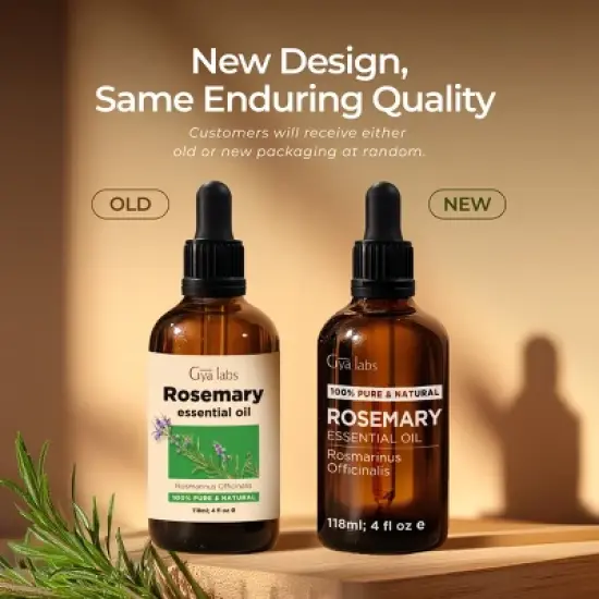 Rosemary Essential Oil (4 Fl Oz / 118 ml) -Gya LabsRosemary Oil for Hair, Scalp image {5}
