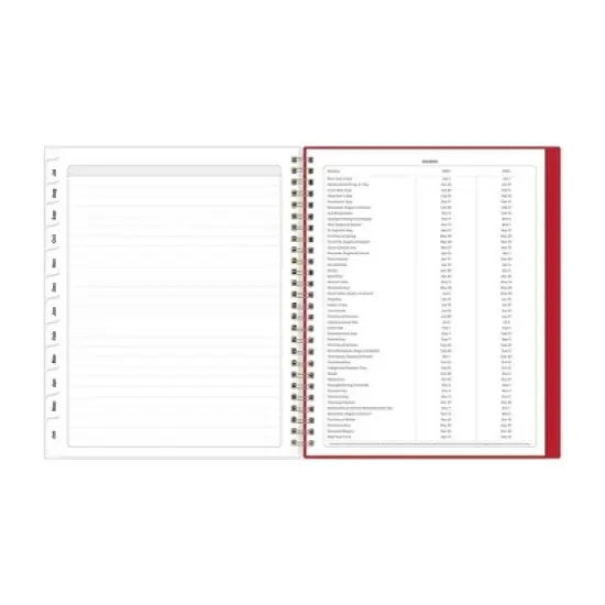 Blue Sky 7"x9" 2025-2026 Weekly/Monthly Wirebound Planner Clear Cover Shanalee Pink image {8}