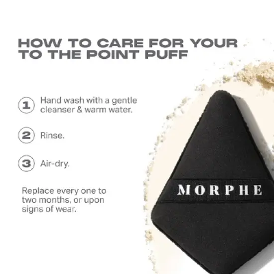 Morphe To the Point Dual-Sided Powder Puff - Ulta Beauty image {4}