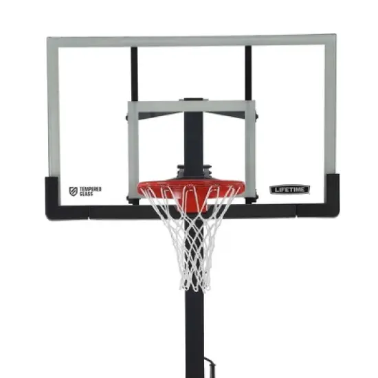 Lifetime 60" Adjustable Bolt Down Basketball Hoop image {1}