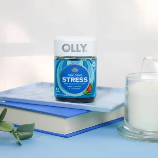 OLLY Goodbye Stress Gummies with GABA, L-Theanine & Lemon Balm - Berry Verbena image {6}