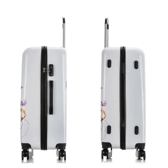 InUSA Gorr the God Butcher Large Checked 28" Fusion Print Lightweight Hardside Spinner Suitcase - White image {5}