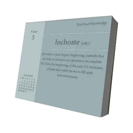 Trends International Inc. 2024 Daily Desk Calendar 4.25"x5" Words-a-Day image {1}