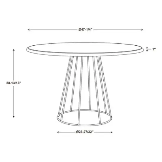 Serena Round Dining Table Natural - Powell image {9}