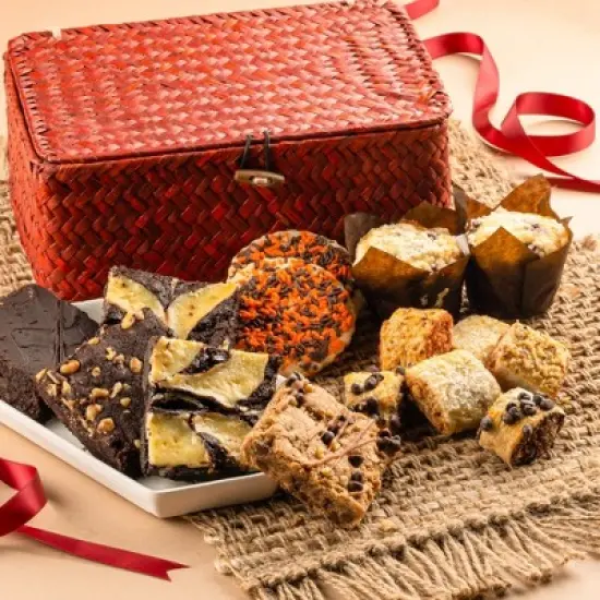 Dulcet Gift Baskets Fall Wicker Deluxe Gift Set image {8}