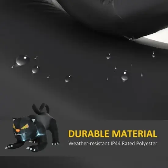 Inflatable Halloween Black Cat, Blow Up Outdoor LED Yard Display image {5}