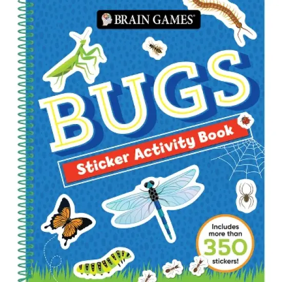 Brain Games - Sticker Activity Book: Bugs - by  Publications International Ltd & New Seasons & Brain Games (Spiral Bound) image {1}