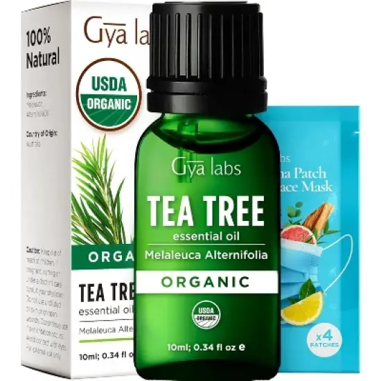 Gya Labs Organic Tea Tree Essential Oil, Organic Tea Tree Oil - Refreshing Aromatherapy, 0.34 Fl Oz image {7}