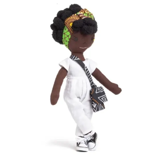 HarperIman Yumi 14'' Plush Linen Doll image {2}