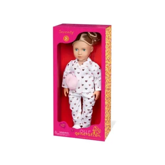 Our Generation Serenity with Heart Polka Dot Pajama Outfit 18" Slumber Party Doll image {4}