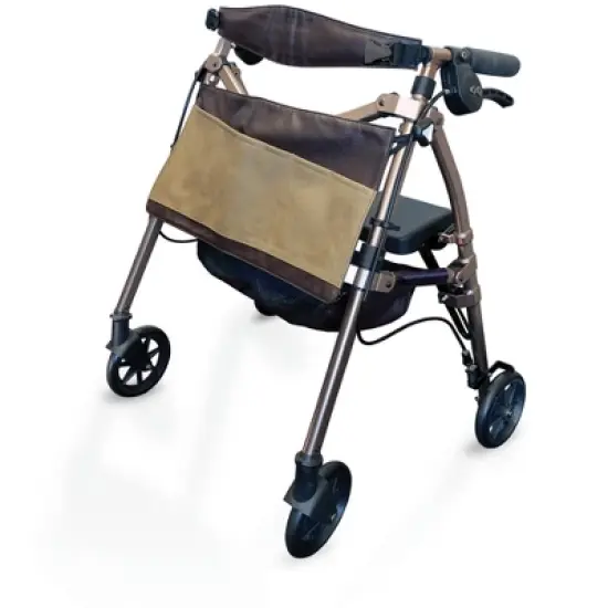 Signature Life Elite Travel Rollator, Lightweight 4-Wheel Folding Walker with Seat image {8}
