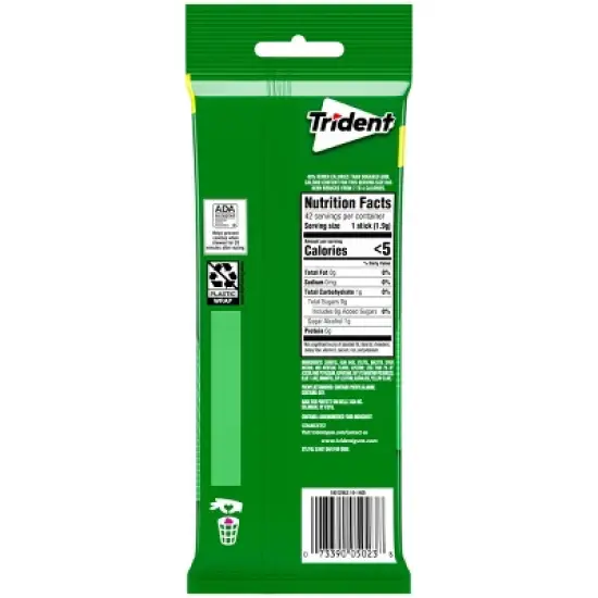 Trident Spearmint Chewing Gums - 2.816oz/3pk image {2}