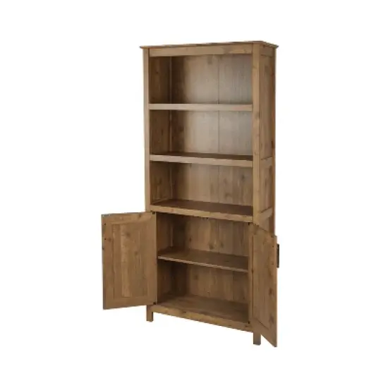 Saint Birch Houston 2-door Bookcase, Rustic Brown image {3}