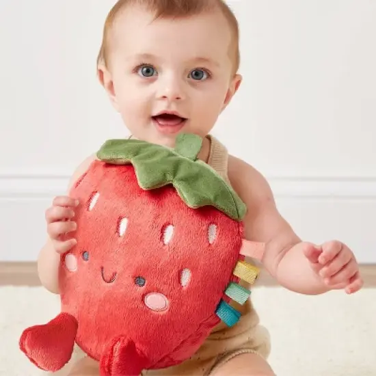 Itzy Ritzy Sweetie Snuggles Plush Stuffed Animal - Strawberry image {6}