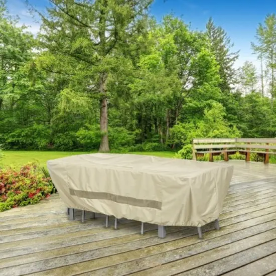 ANYWEATHER Waterproof Furniture Cover for Rain, Snow, and Debris, Brown image {8}