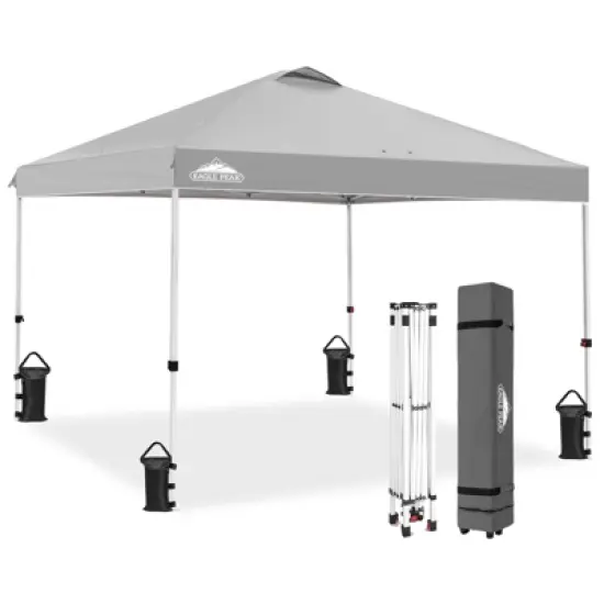 EAGLE PEAK 10x10 Pop Up Canopy Instant Tent w/ 4 Weight Bags image {29}