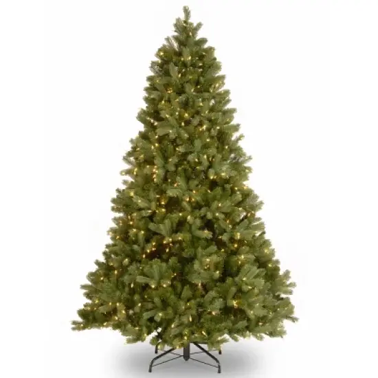 Prelit Feel Real Downswept Douglas Fir Artificial Christmas Tree Clear Lights - National Tree Company image {7}