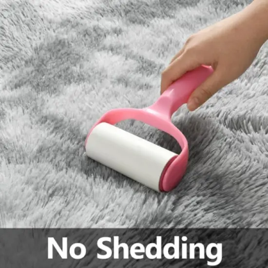 Itopfox Large Shag Area Rug, Tie-Dyed Plush Fuzzy Rug for Living Room, Ultra Soft Fluffy Furry Rug for Bedroom, Indoor Carpet Nursery Rug Home Decor image {5}