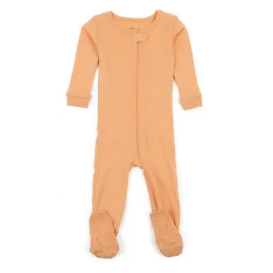 Leveret Toddler Footed Cotton Solid Boho Color Pajama image {4}