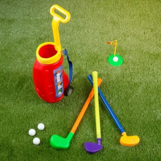 Toy Time Toddler Toy Golf Set With Plastic Bag, Clubs, Putter, Balls, Putting Cup image {5}