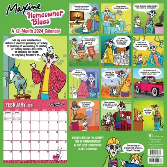 TF Publishing 2024 Wall Calendar 12"x12" Maxine image {4}