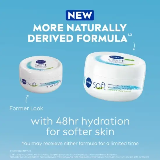 Nivea Soft Moisturizing Cr&egrave;me Body, Face and Hand Cream Scented - 6.8oz image {2}