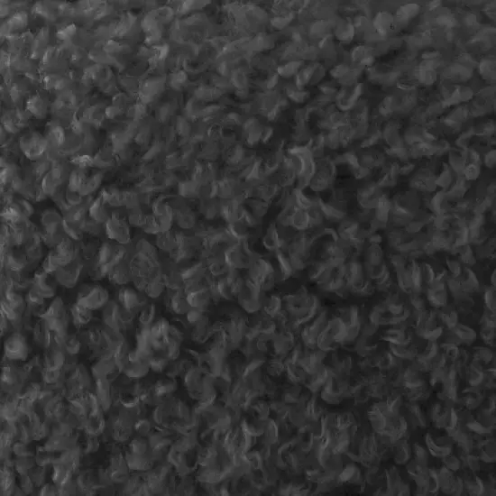 ZEN 25" Wide Contemporary Design Faux Shearling Boasting Curved Streamlined Silhouette Armrest Accent Barrel Chair-The Pop Maison image {8}