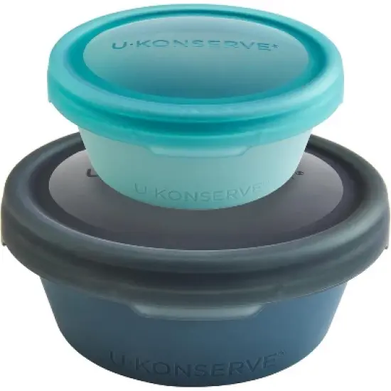 U Konserve Silicone Leak Proof Bento Bounce Box (Set of 2) image {10}