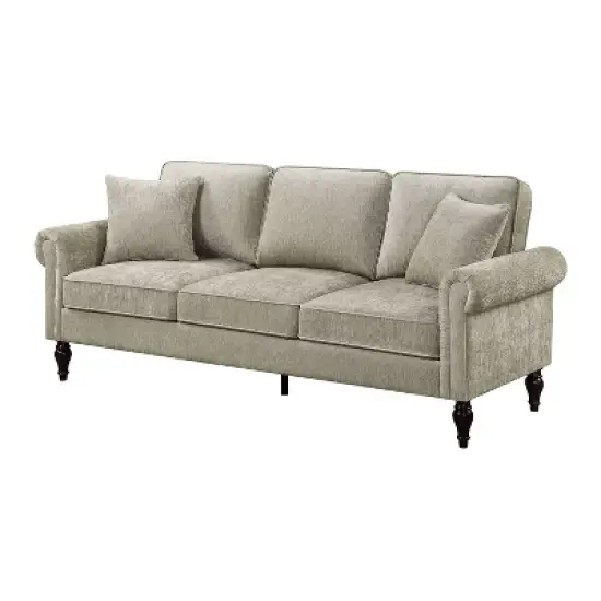 Evok Contemporary Chenille Upholstered Sofa - miBasics image {11}