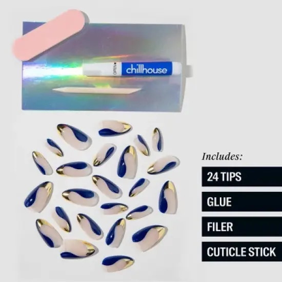 Chillhouse Chill Tips Fake Nails - Catch the Crown - 24ct image {3}