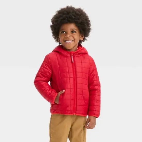 Toddler Puffer Jacket - Cat & Jack&trade; Red image {3}