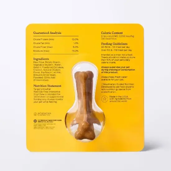 Rawhide-Free Interactive Dog Treat Chicken Flavor - 3oz/1ct - Kindfull&trade; image {2}