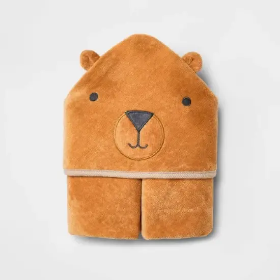 Baby 6pk Bear Bath Towel - Cloud Island&trade; Brown image {2}