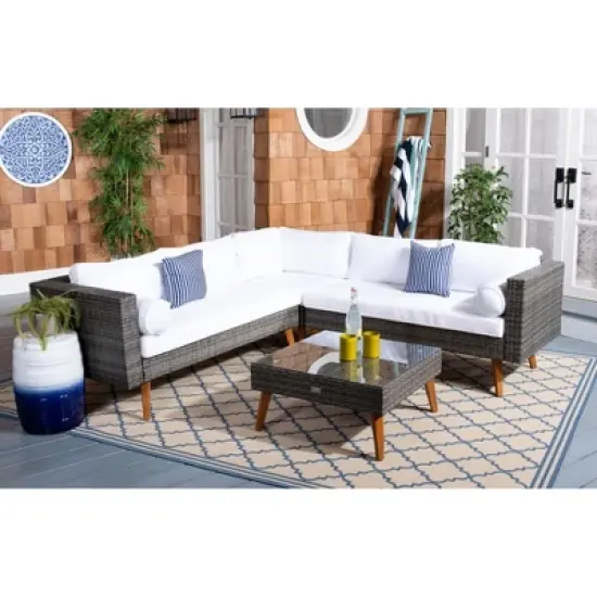 Analon Sectional Set - Indoor/Outdoor - PAT7716 - Safavieh image {1}