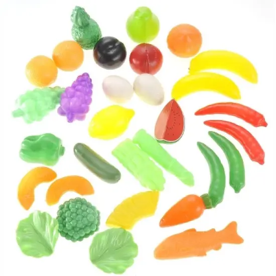 Link 130 Pcs Deluxe Pretend Play, Food Assortment Set, Plastic Grocery And Pantry Items image {4}