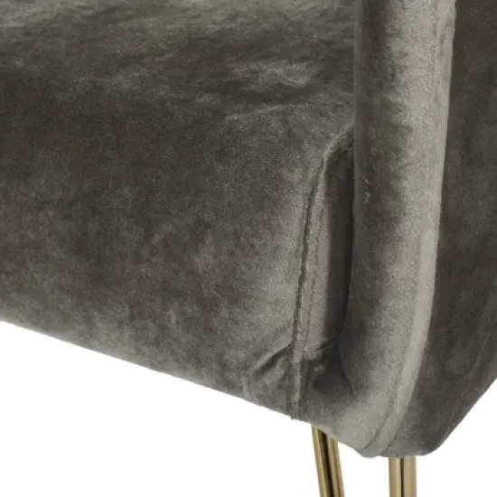 Grelton Modern Glam Velvet Club Chair with Hairpin Legs - Christopher Knight Home image {7}